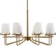 Uttermost® Lassen Warm Brass 8-Light Chandelier-3