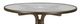Telescope Casual Glass Top 36" Round Bar Height Table with Hole-2