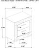 Coaster® Ives 5-Piece Gray High Gloss Queen Panel Bedroom Set-3