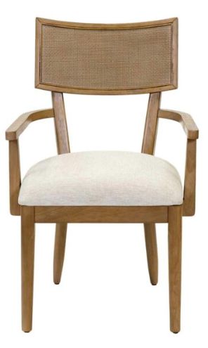 Martin Furniture Quincy Golden Brown/Off-White Arm Chair-0