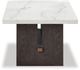 Signature Design by Ashley® Burkhaus White Coffee Table with Dark Brown Base-2