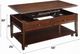 ACME Furniture Malachi Walnut Coffee Table with Lift Top-2