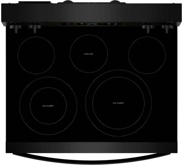 Whirlpool® 30" Black Freestanding Electric Range with Air Cooking Technology-2