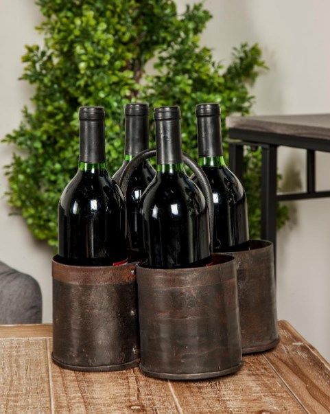 Deco Marche Gray Wine Holder-3