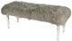 A & B Home Chrome/Gray Bench-0