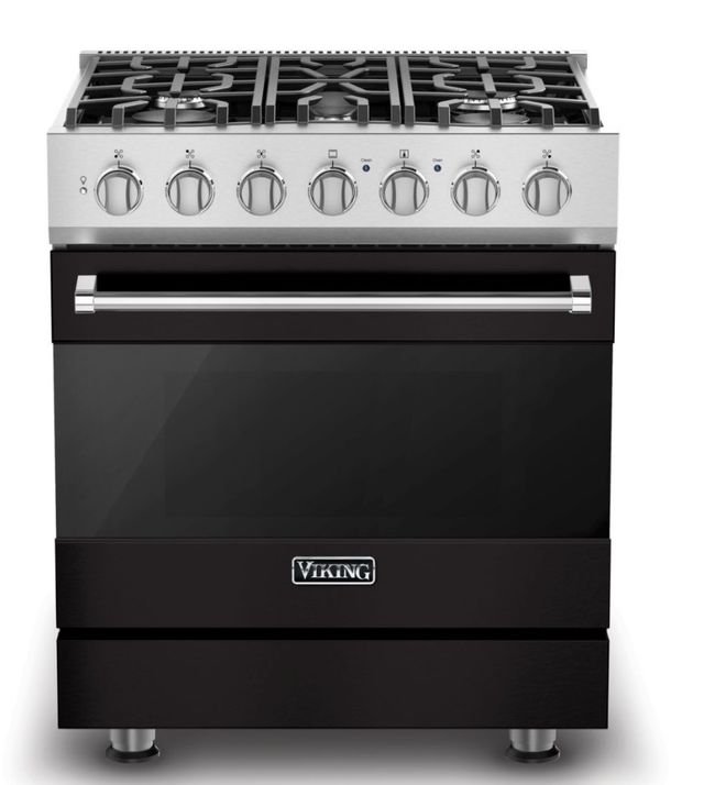 Viking® 3 Series 30'' Onyx Propane Gas Pro Style Dual Fuel Range-0