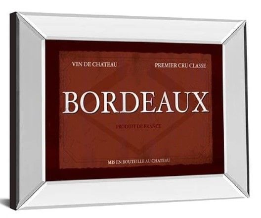 Classy Art Bordeaux by Paola Viveiros Framed Wall Art-1
