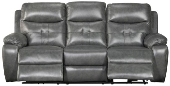 Mazin Furniture Primus Grey Power Reclining Sofa with Drop-Down Table-2