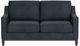 Bassett® Furniture Sanford BenchMade Nubuck Navy Leather Loveseat-0