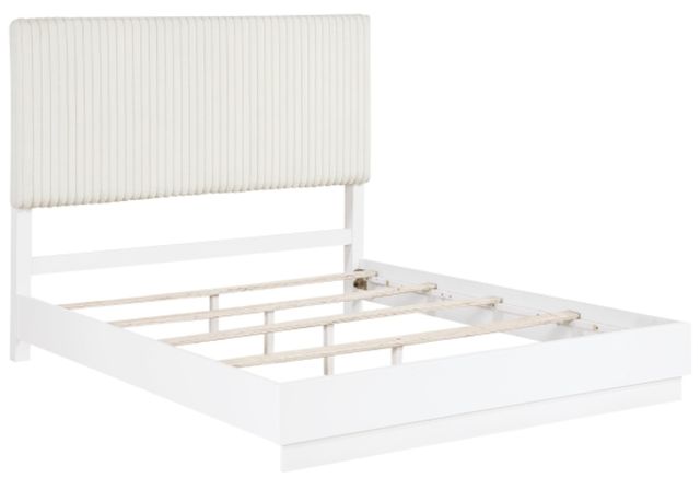 Homelegance® Linea Cream/Pearl White Queen Panel Bed-3
