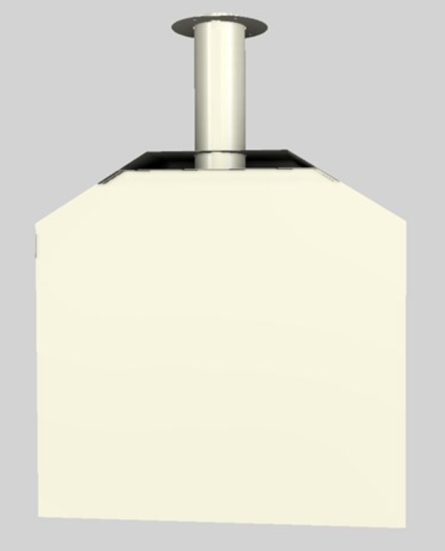 Vent-A-Hood® A Series 42" Biscuit Retro Style Wall Mounted Range Hood-3