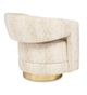 Currey & Company Maren Cream Wild Natural Swivel Chair-3