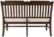 Jofran Inc. Bakersfield Beige/Brown Dining Bench-2