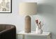 Monarch Specialties Inc. Brown Resin Table Lamp with Beige Shade-2