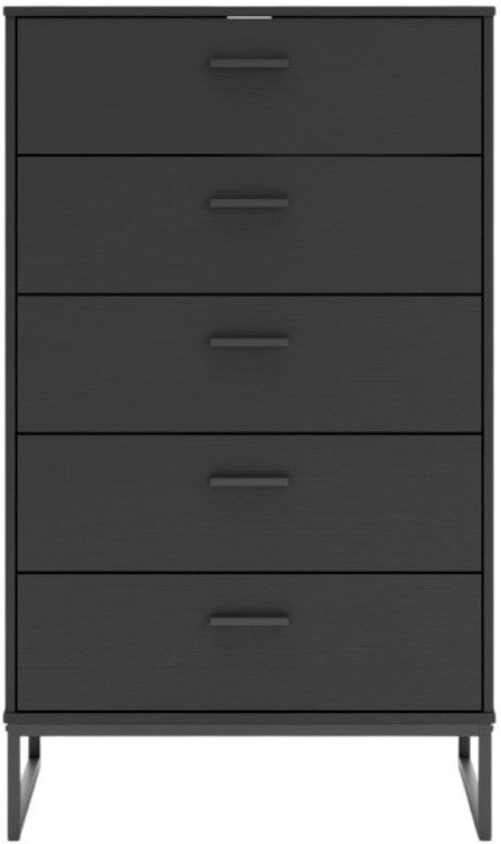 Signature Design by Ashley® Socalle Black 5-Drawer Chest-1