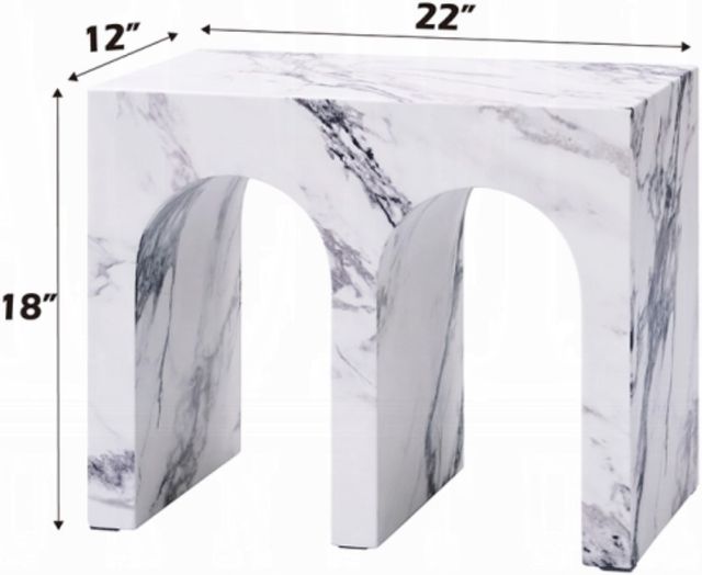 ACME Furniture Fritzy White End Table-2