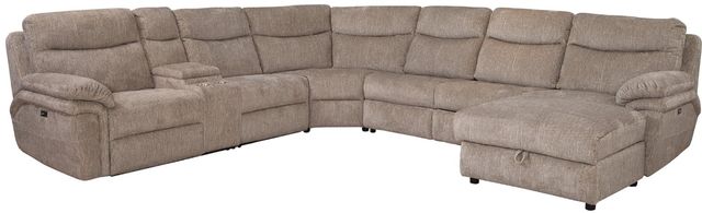 Behold™ Home Waverly 6-Piece Driftwood Power Reclining Sectional and Chaise-0