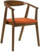 Armen Living Santana 2-Piece Orange Dining Chair Set-0