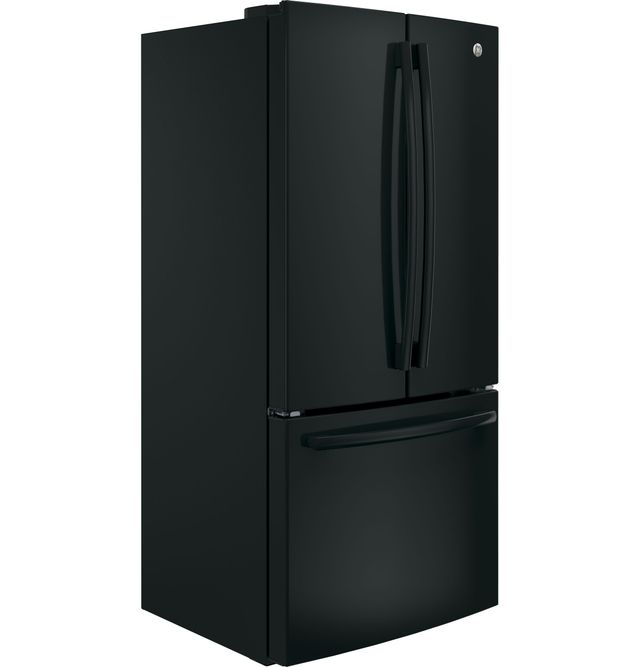 GE® 18.6 Cu. Ft. Black Counter Depth French Door Refrigerator-3