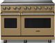 Viking® 5 Series 48" Golden Hour Pro Style Induction Range with Brushed Brass Trim-0