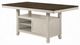 ACME Furniture Tasnim Oak Counter Height Table with Antique White Base-0