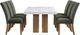 Steve Silver Co. Artemis 7-Piece Green/Tan/White Dining Set-0