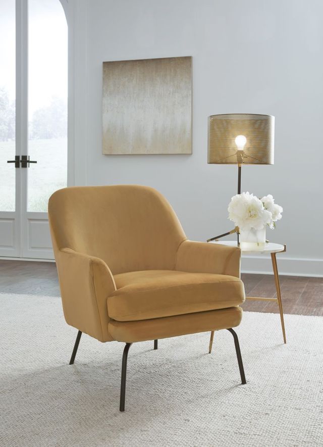 Signature Design by Ashley® Dericka Gold Accent Chair-4
