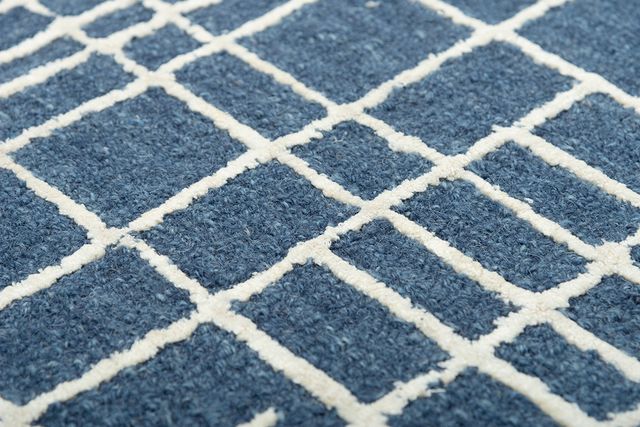 Rizzy Home Jazz Blue 5'x8' Rectangular Rug-4