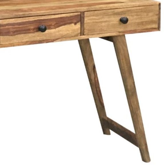 Jaipur Furniture Oker Brown 3-Drawer Console Table-1