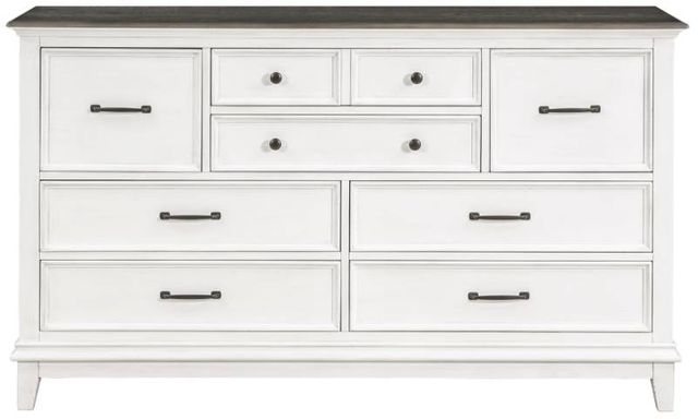 Homelegance® Chesterton Antique White/Dark Brown Dresser-2
