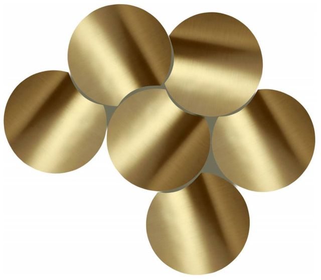 Meridian Furniture Dimple 6-Piece Gold 16" Modular Nesting Coffee Table Set-1