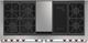 Wolf® 60" Stainless Steel Pro Style Dual Fuel Range and Infrared Charbroiler and Infrared Griddle-1