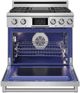Thor Kitchen® X Series 36" Stainless Steel Freestanding Pro Style Dual Fuel Gas Range-1