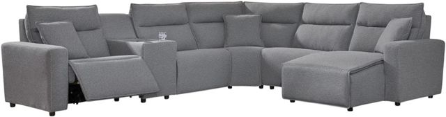 Signature Design by Ashley® Modmax II 6-Piece Pepper/Salt Right-Arm Facing Power Reclining Sectional and Chaise-0
