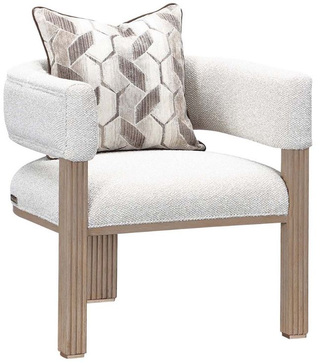 Michael Amini® West Kensington Sea Salt Caramel Accent Chair-0