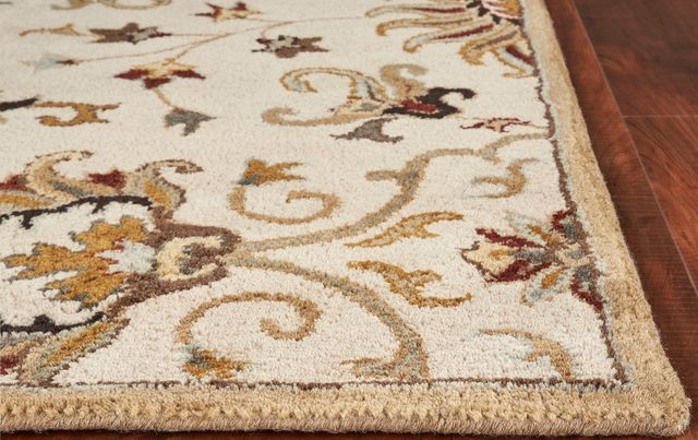 KAS Rugs Syriana Champagne Agra 5'x8' Rug-1