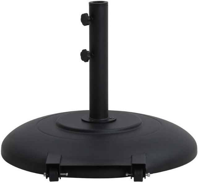 Meridian Furniture Cozumel Black Steel Outdoor Patio Base-1