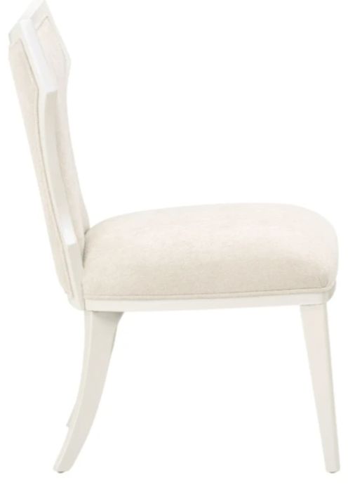 Michael Amini® La Marisia Creamy Pearl Vanity Chair-2