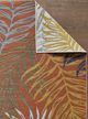 KAS Rugs Dahlia Blue/Rust Palms 5'x7' Area Rug-5