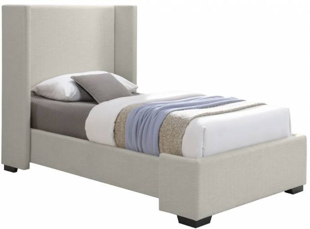 Meridian Furniture Oxford Beige Twin Bed-0