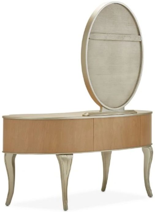Michael Amini® Villa Cherie 2-Piece Caramel/Chardonnay Vanity Set-3