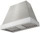 AGA Euclid 36" Stainless Steel Wall Mounted Range Hood  with Polished Chrome Trim-0