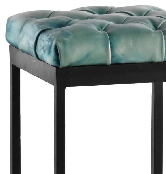 Jaipur Furniture Saige Black/Blue Accent Stool-1