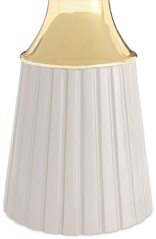 Michael Amini® Carmela Shimmer Ivory Round Dining Table-1