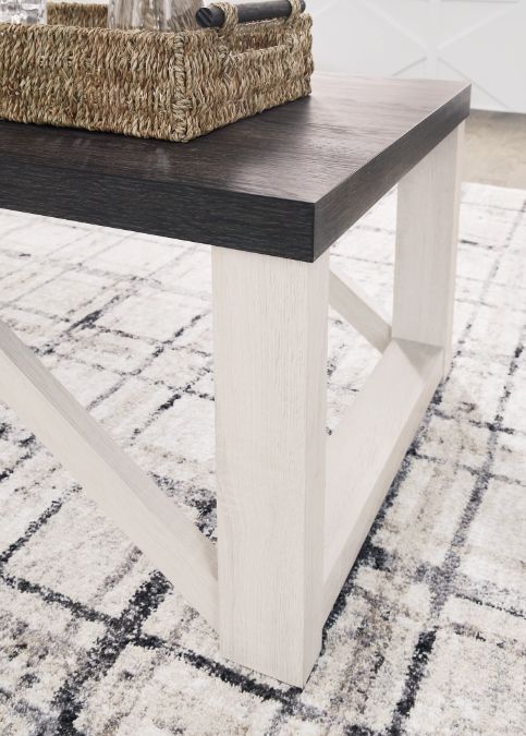 Signature Design by Ashley® Dorrinson 3-Piece Brown Occasional Table with Antique White Set-2