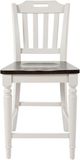 Jofran Inc. Orchard Park Brown/Light Gray Slatback Counter Stool-2