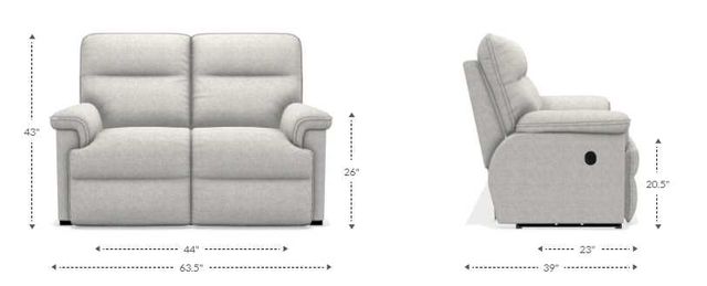 La-Z-Boy® Jay Linen Manual Reclining Loveseat-2