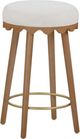TOV Furniture Oodle Cream/Light Walnut Counter Stool-0
