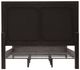 Pulaski™ West End Loft Dark Tuxedo/White Queen Upholstered Panel Bed-2