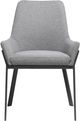 Moe's Home Collection Lloyd 2-Piece Dark Grey Dining Arm Chair Set-1